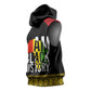 Juneteenth Sleeveless Hoodie Mix African Pattern - I Am Black History - African Pride