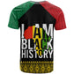 Juneteenth T shirt Mix African Pattern - I Am Black History
