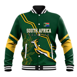 South Africa Rugby Baseball Jacket Champions GO Bokke LT7