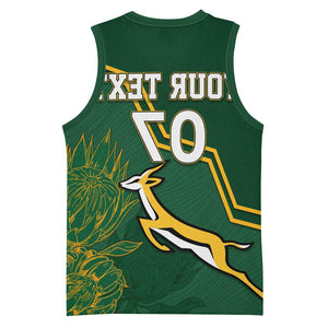 South Africa Rugby Basketball Jersey Champions GO Bokke - African Pride