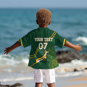 South Africa Rugby Kid Hawaiian Shirt Champions GO Bokke
