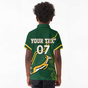 South Africa Rugby Kid Polo Shirt Champions GO Bokke