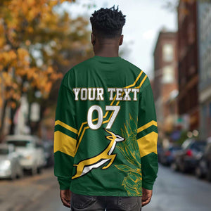 South Africa Rugby Long Sleeve Shirt Champions GO Bokke LT7