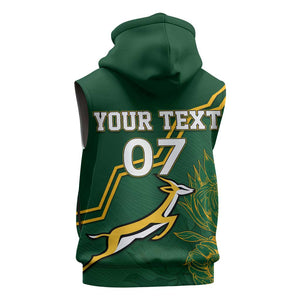 South Africa Rugby Sleeveless Hoodie Champions GO Bokke - African Pride