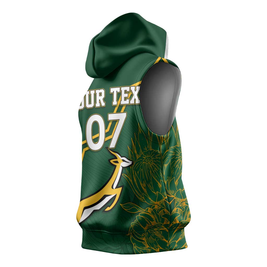 South Africa Rugby Sleeveless Hoodie Champions GO Bokke - African Pride