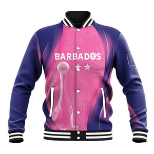 Afro-Barbadians Cricket Custom Baseball Jacket Royal Champions - Tropical Vibes - African Pride