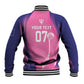 Afro-Barbadians Cricket Custom Baseball Jacket Royal Champions - Tropical Vibes - African Pride
