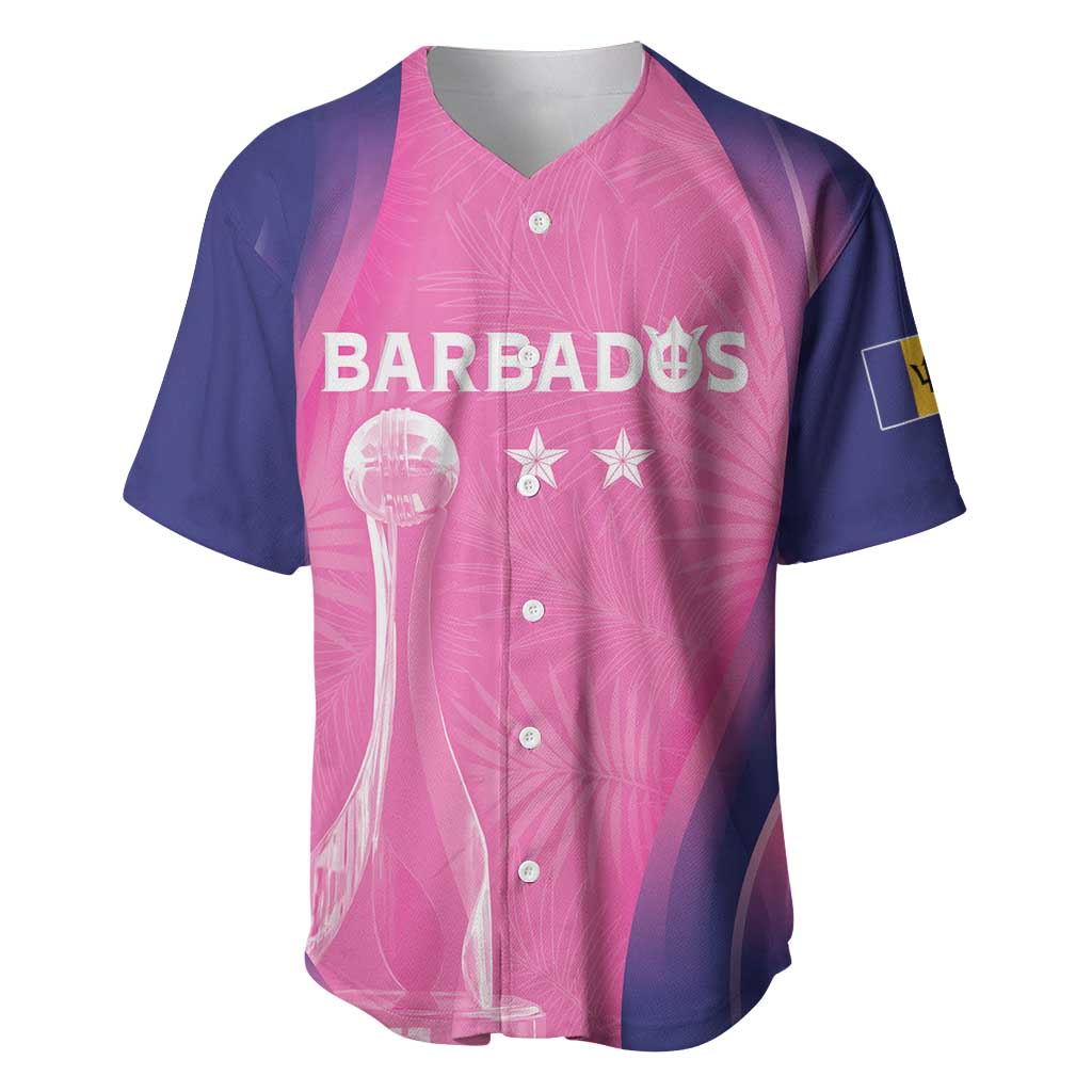Afro-Barbadians Cricket Custom Baseball Jersey Royal Champions - Tropical Vibes - African Pride