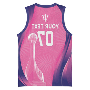 Afro-Barbadians Cricket Custom Basketball Jersey Royal Champions - Tropical Vibes - African Pride