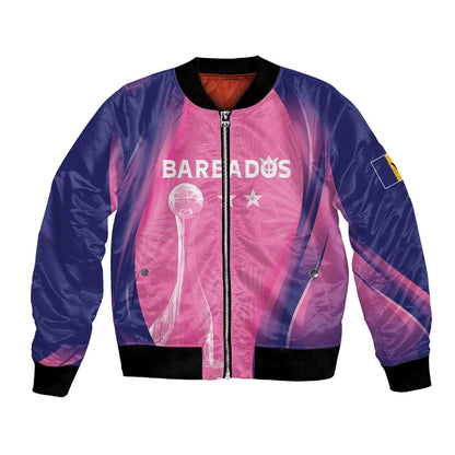 Afro-Barbadians Cricket Custom Bomber Jacket Royal Champions - Tropical Vibes - African Pride