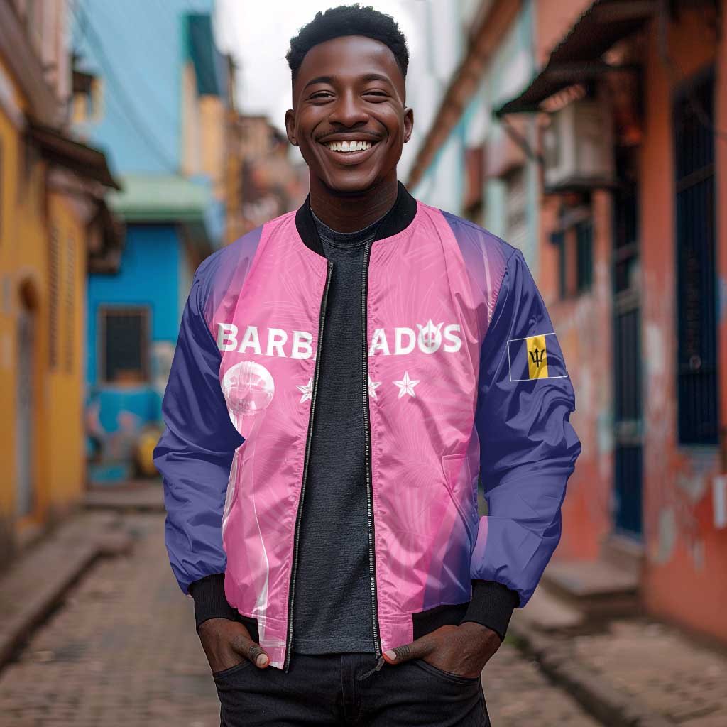 Afro-Barbadians Cricket Custom Bomber Jacket Royal Champions - Tropical Vibes - African Pride
