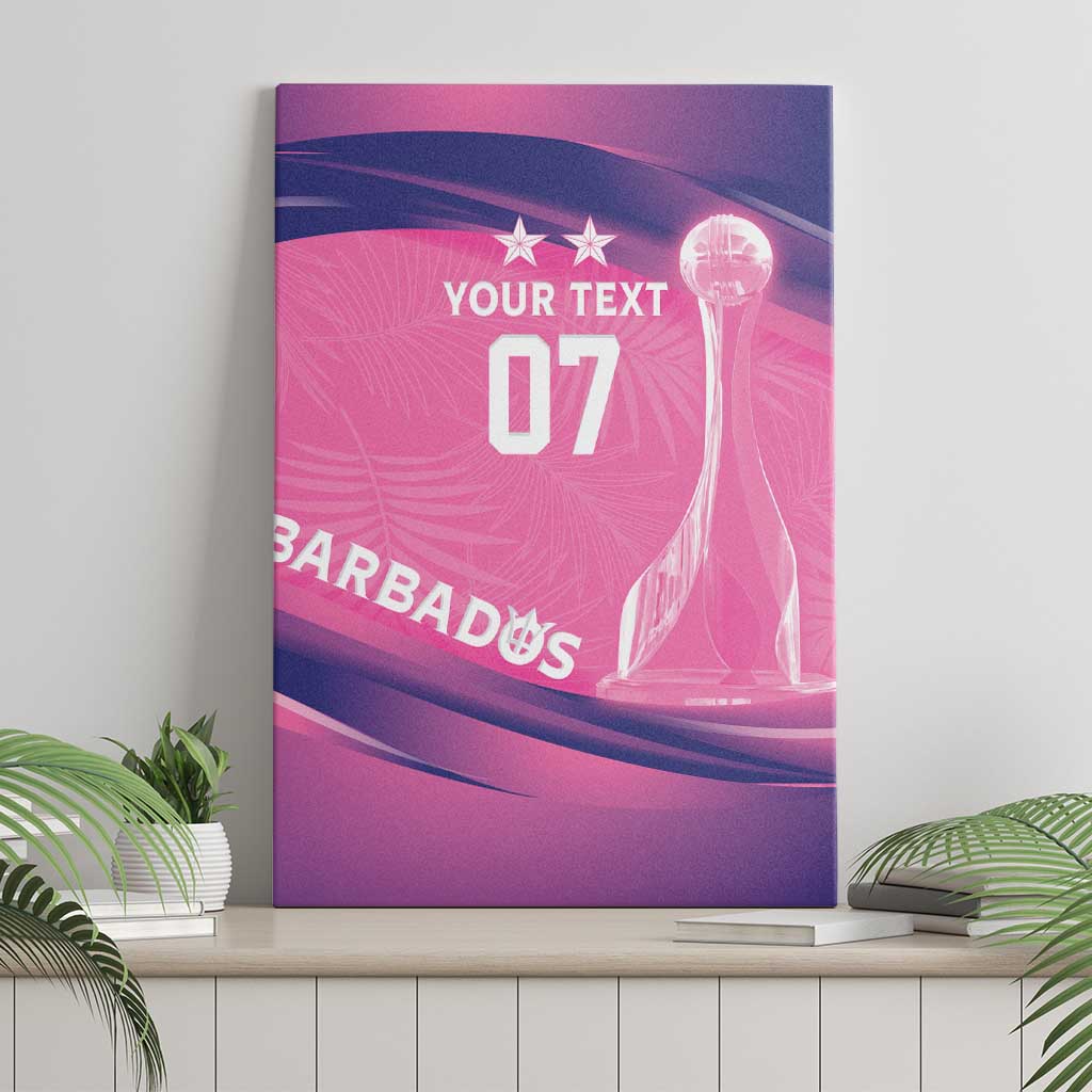 Afro-Barbadians Cricket Custom Canvas Wall Art Royal Champions - Tropical Vibes - African Pride