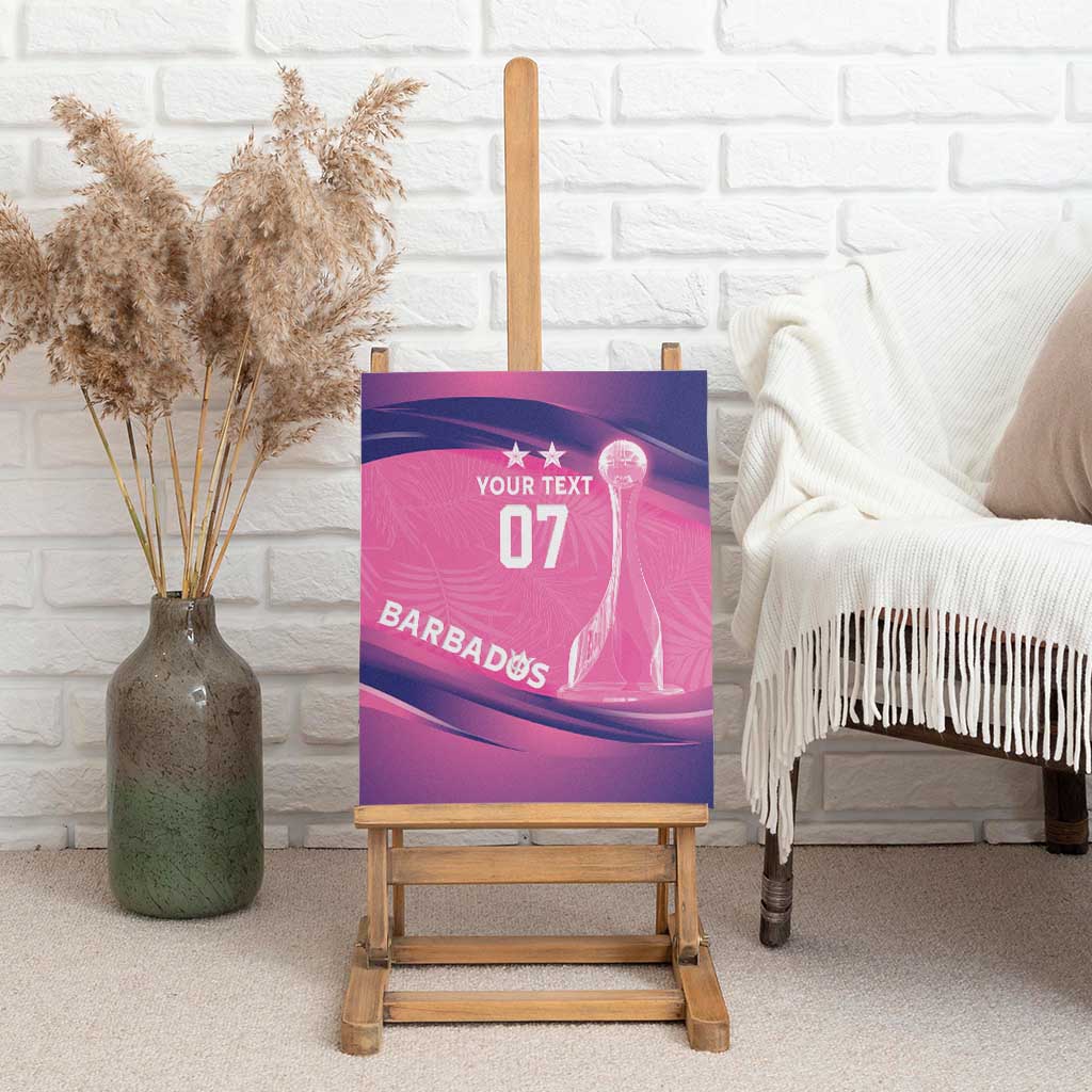 Afro-Barbadians Cricket Custom Canvas Wall Art Royal Champions - Tropical Vibes - African Pride