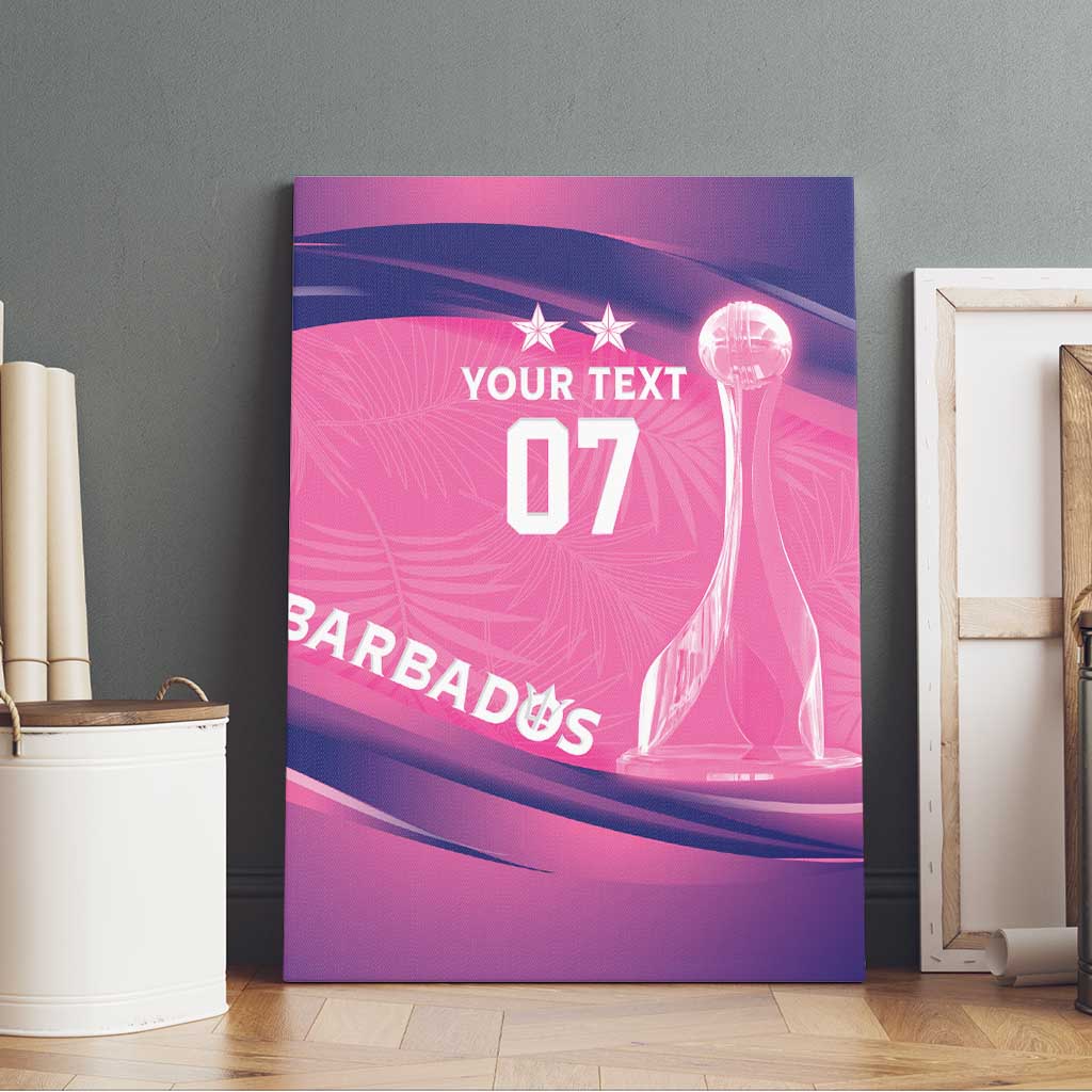Afro-Barbadians Cricket Custom Canvas Wall Art Royal Champions - Tropical Vibes - African Pride