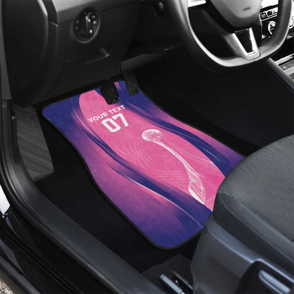 Afro-Barbadians Cricket Custom Car Mats Royal Champions - Tropical Vibes - African Pride
