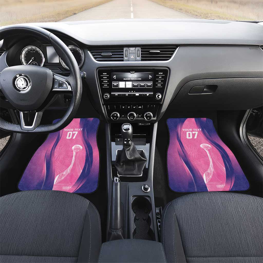 Afro-Barbadians Cricket Custom Car Mats Royal Champions - Tropical Vibes - African Pride