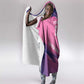 Afro-Barbadians Cricket Custom Hooded Blanket Royal Champions - Tropical Vibes - African Pride