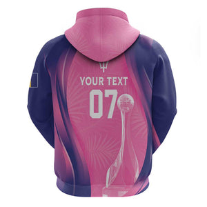 Afro-Barbadians Cricket Custom Hoodie Royal Champions - Tropical Vibes - African Pride