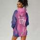 Afro-Barbadians Cricket Custom Hoodie Dress Royal Champions - Tropical Vibes - African Pride