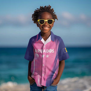 Afro-Barbadians Cricket Custom Kid Hawaiian Shirt Royal Champions - Tropical Vibes - African Pride