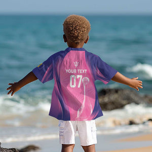 Afro-Barbadians Cricket Custom Kid Hawaiian Shirt Royal Champions - Tropical Vibes - African Pride