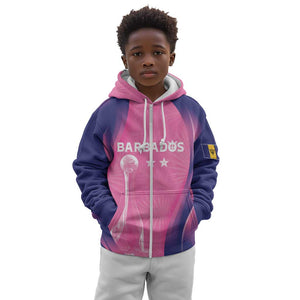 Afro-Barbadians Cricket Custom Kid Hoodie Royal Champions - Tropical Vibes - African Pride