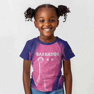 Afro-Barbadians Cricket Custom Kid T shirt Royal Champions - Tropical Vibes - African Pride
