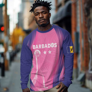 Afro-Barbadians Cricket Custom Long Sleeve Shirt Royal Champions - Tropical Vibes - African Pride