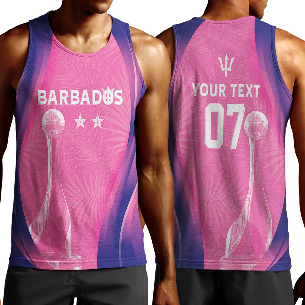 Afro-Barbadians Cricket Custom Men Tank Top Royal Champions - Tropical Vibes - African Pride