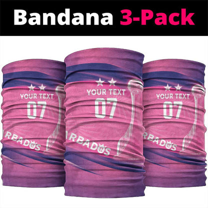 Afro-Barbadians Cricket Custom Neck Gaiter Royal Champions - Tropical Vibes - African Pride