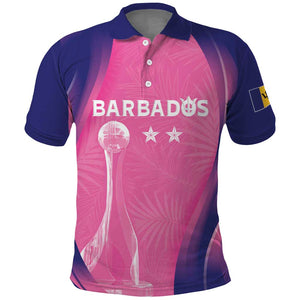 Afro-Barbadians Cricket Custom Polo Shirt Royal Champions - Tropical Vibes - African Pride