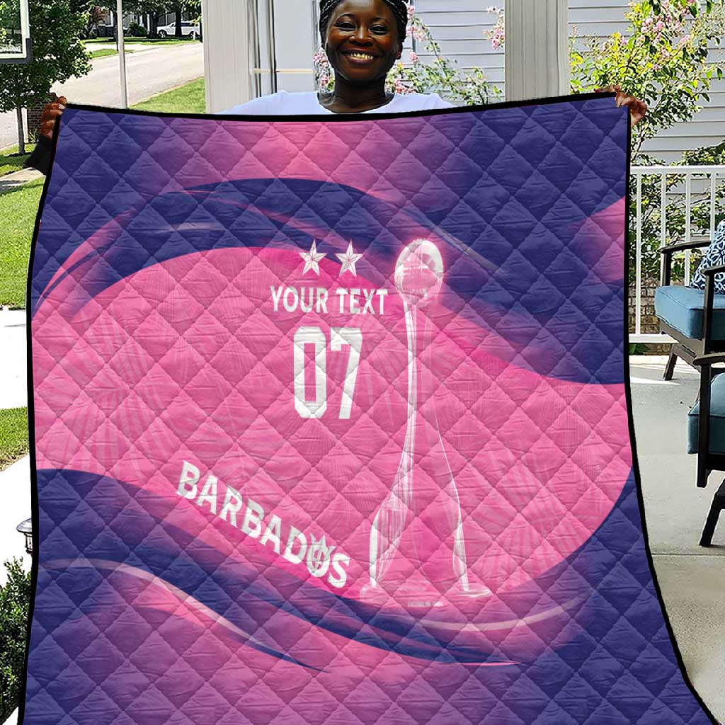 Afro-Barbadians Cricket Custom Quilt Royal Champions - Tropical Vibes - African Pride