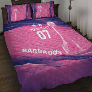 Afro-Barbadians Cricket Custom Quilt Bed Set Royal Champions - Tropical Vibes - African Pride