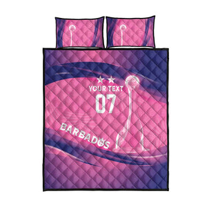 Afro-Barbadians Cricket Custom Quilt Bed Set Royal Champions - Tropical Vibes - African Pride