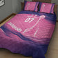 Afro-Barbadians Cricket Custom Quilt Bed Set Royal Champions - Tropical Vibes - African Pride