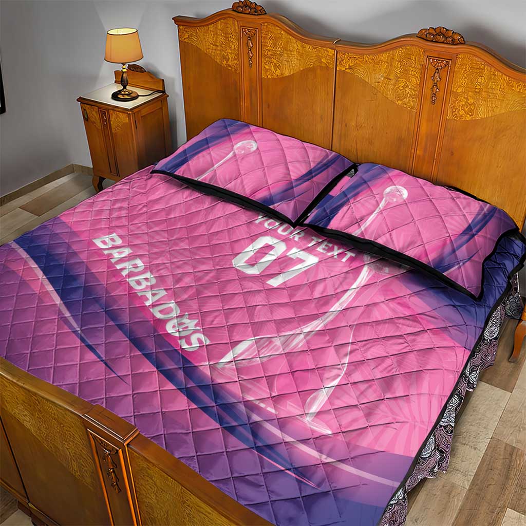 Afro-Barbadians Cricket Custom Quilt Bed Set Royal Champions - Tropical Vibes - African Pride