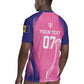 Afro-Barbadians Cricket Custom Rugby Jersey Royal Champions - Tropical Vibes - African Pride