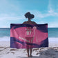 Afro-Barbadians Cricket Custom Sarong Royal Champions - Tropical Vibes - African Pride