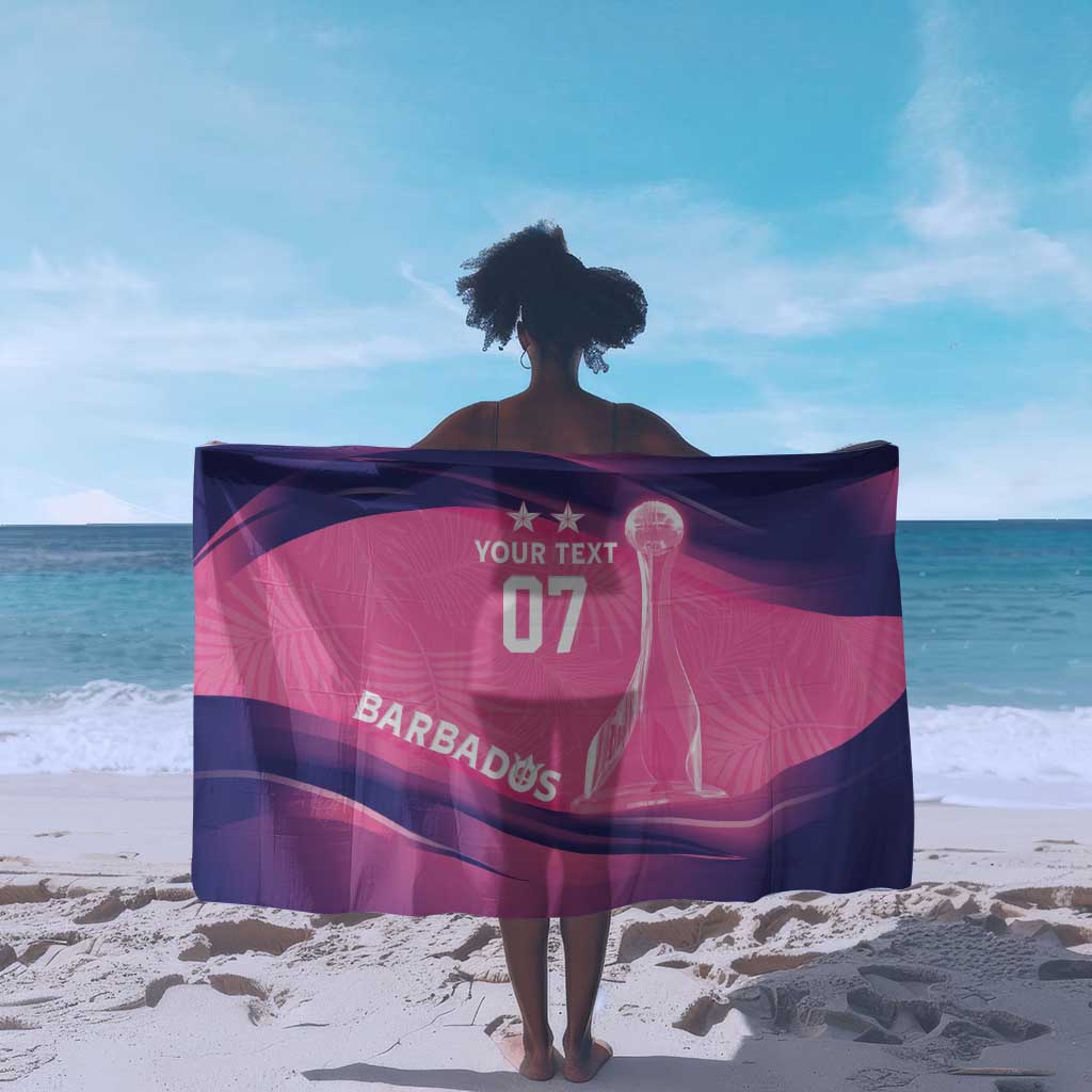 Afro-Barbadians Cricket Custom Sarong Royal Champions - Tropical Vibes - African Pride