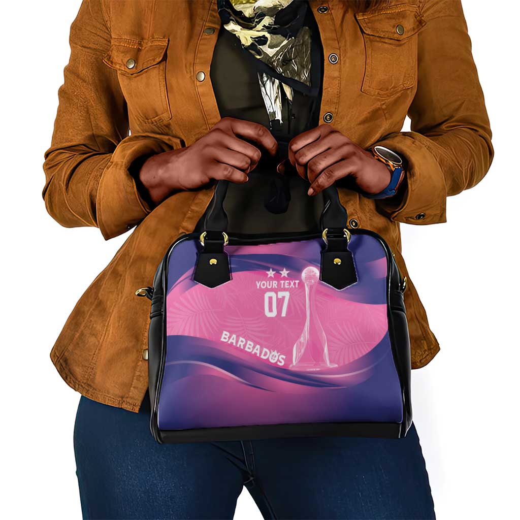 Afro-Barbadians Cricket Custom Shoulder Handbag Royal Champions - Tropical Vibes - African Pride