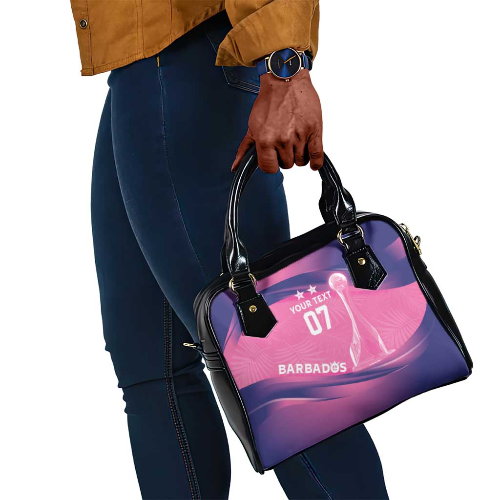 Afro-Barbadians Cricket Custom Shoulder Handbag Royal Champions - Tropical Vibes - African Pride