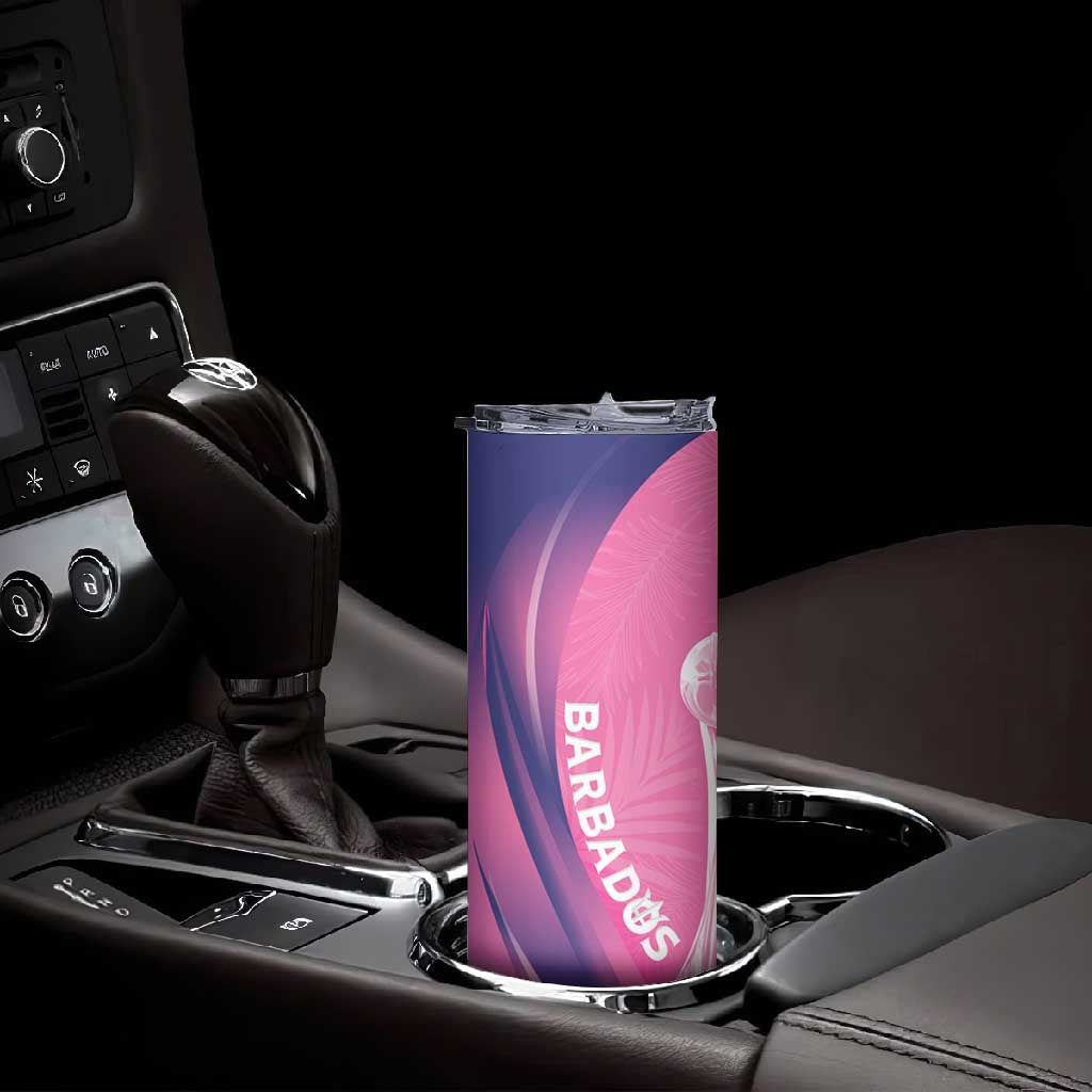 Afro-Barbadians Cricket Custom Skinny Tumbler Royal Champions - Tropical Vibes - African Pride