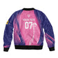 Afro-Barbadians Cricket Custom Sleeve Zip Bomber Jacket Royal Champions - Tropical Vibes - African Pride