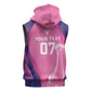 Afro-Barbadians Cricket Custom Sleeveless Hoodie Royal Champions - Tropical Vibes - African Pride