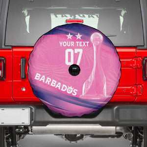 Afro-Barbadians Cricket Custom Spare Tire Cover Royal Champions - Tropical Vibes - African Pride