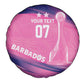 Afro-Barbadians Cricket Custom Spare Tire Cover Royal Champions - Tropical Vibes - African Pride