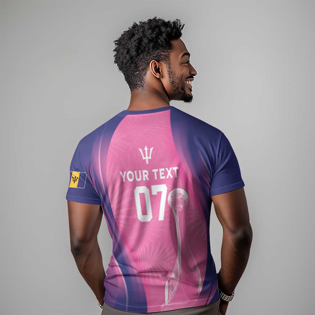 Afro-Barbadians Cricket Custom T shirt Royal Champions - Tropical Vibes - African Pride