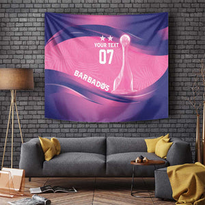Afro-Barbadians Cricket Custom Tapestry Royal Champions - Tropical Vibes - African Pride