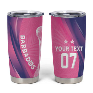 Afro-Barbadians Cricket Custom Tumbler Cup Royal Champions - Tropical Vibes - African Pride