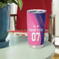 Afro-Barbadians Cricket Custom Tumbler Cup Royal Champions - Tropical Vibes - African Pride